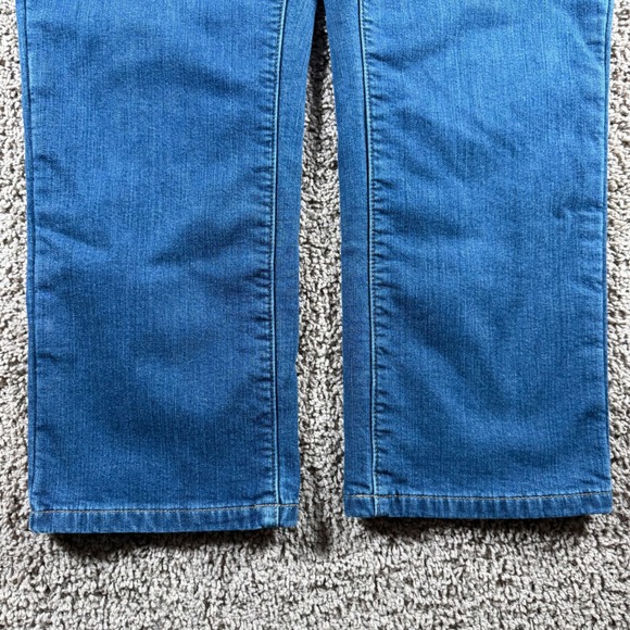 LL Bean Classic Fit fleece lined denim Jeans Blue 18 Petite Warm Winter outdoor - Picture 3 of 12